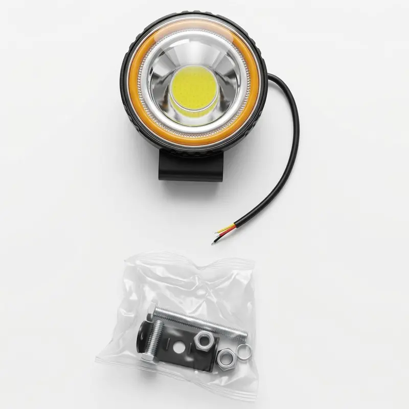 1 Led Round Shape Smart Smd Cree Fog Light With Drl For Bikes 8011 2