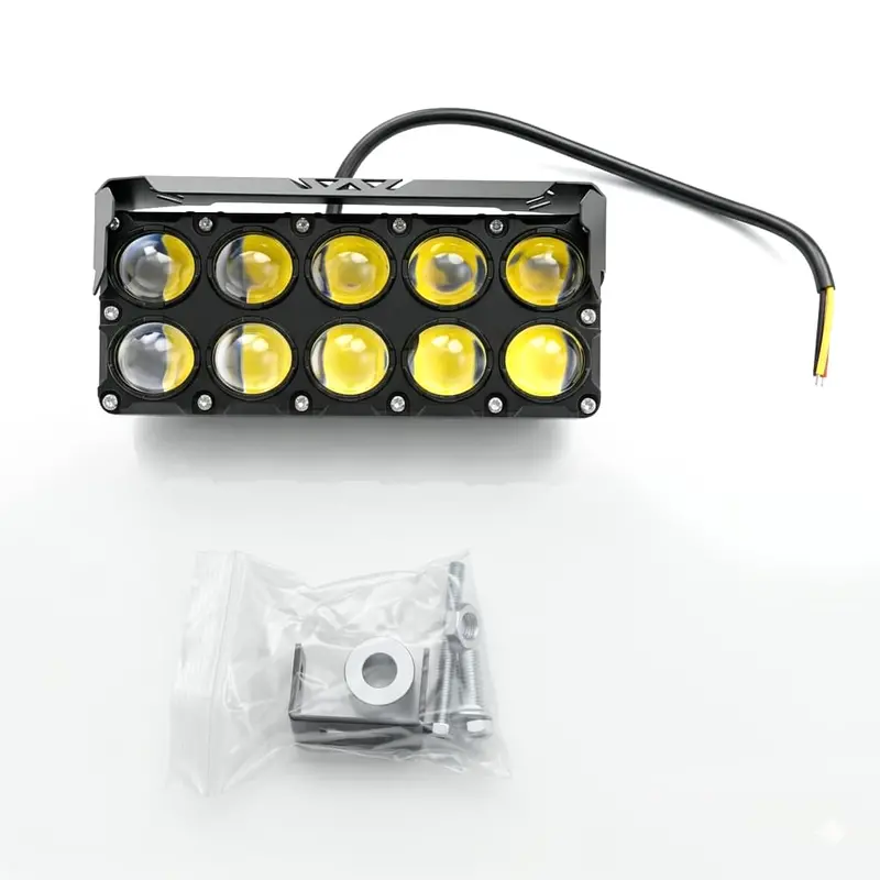 10 Led Bike Projector Style High Power Bar Light Each - For Clear Visibility 2