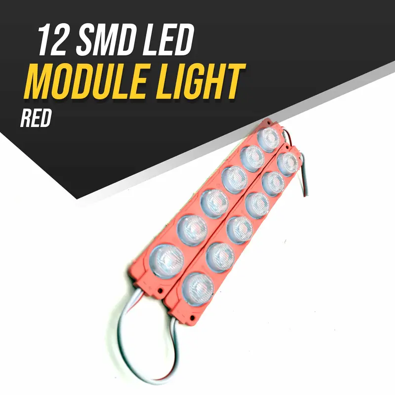 12 Smd Led Round Module Light Red 1