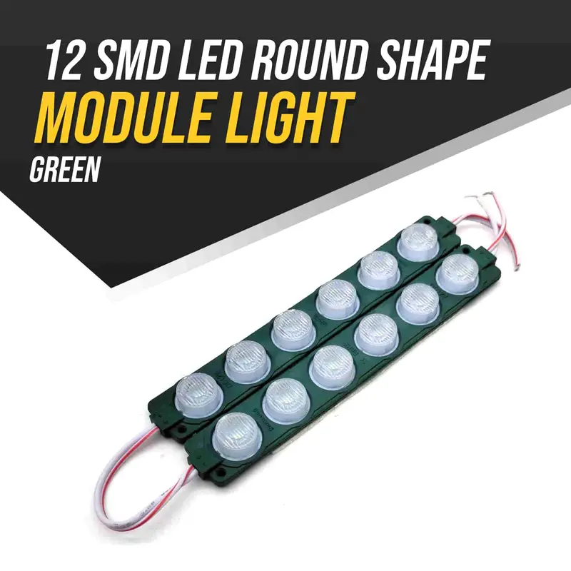 12 Smd Led Round Shape Module Light Green 1