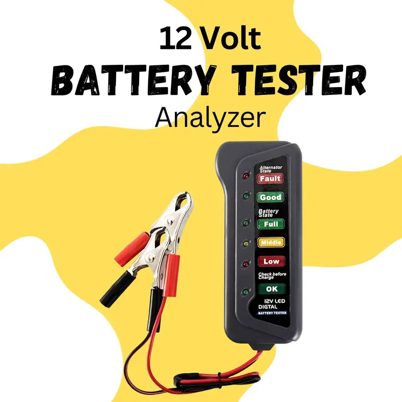 12 Volt Analog Battery Tester Charging System Analyzer 1