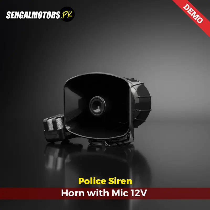 12V Police Siren Horn With Mic - Az803 | 100W 5-Tone Pa Speaker System 1