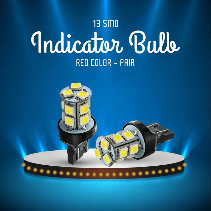 13 Smd Indicator Bulb Red Color - Pair 1