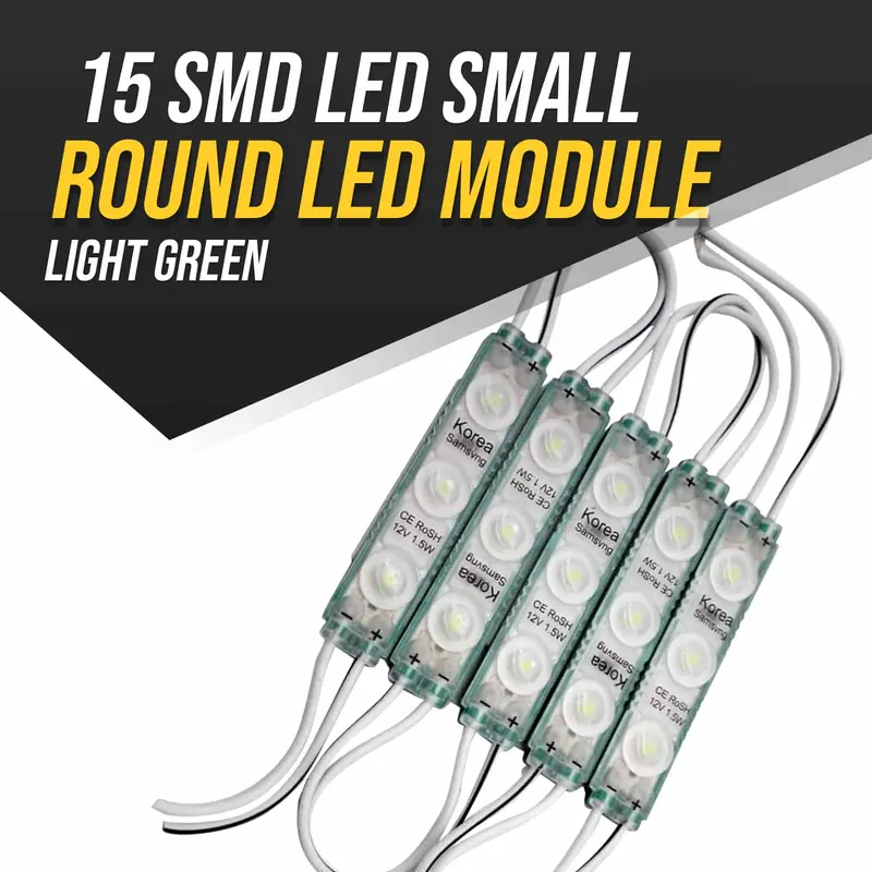 15 Smd Small Round Led Module Light Green 1