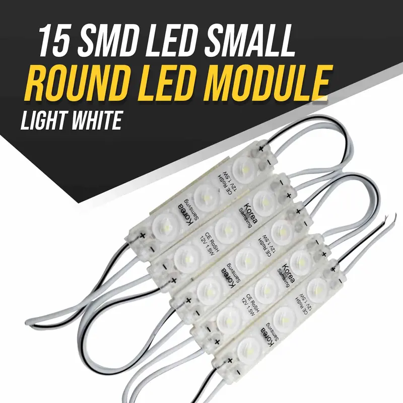 15 Smd Small Round Led Module Light White 1