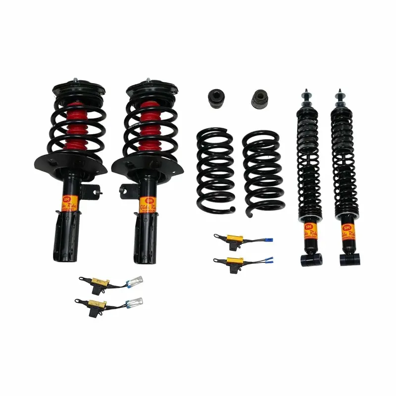 1997-1999 Cadillac Deville Deluxe 4 Wheel Air Suspension Conversion Kit With Resistor (Cd44fr) 1