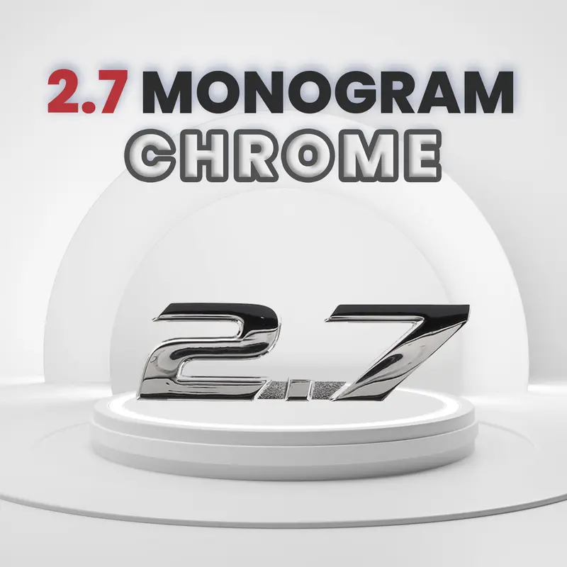 "2.7" Monogram (Chrome) 1