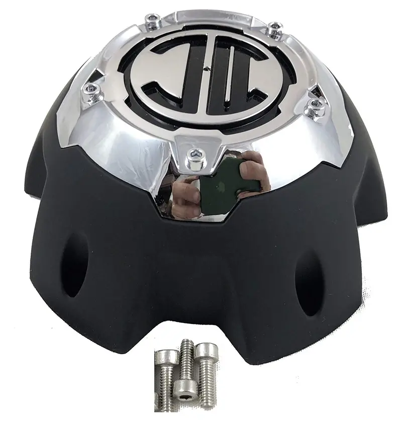 2 Crave 5 Lug Black & Chrome Wheel Center Cap (Qty 1) # Nx-5H-C 1