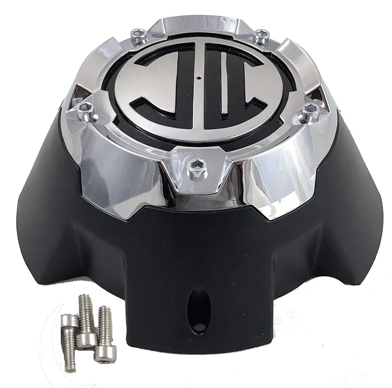 2 Crave 5 Lug Black & Chrome Wheel Center Cap (Qty 4) # Nx-5H-D 1
