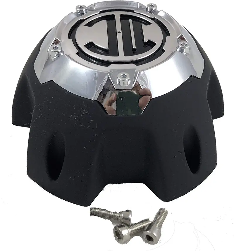 2 Crave 5 Lug Black & Chrome Wheel Center Cap (Qty 4) # Nx-5H-E 1
