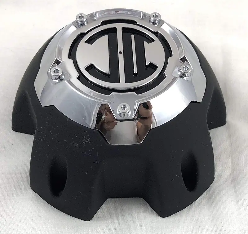 2 Crave 5 Lug Black & Chrome Wheel Center Cap (Qty 4) # Nx-5H-E 2