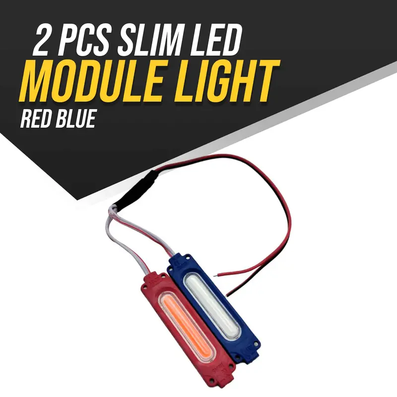 2 Pcs Slim Led Module Light Red Blue 1
