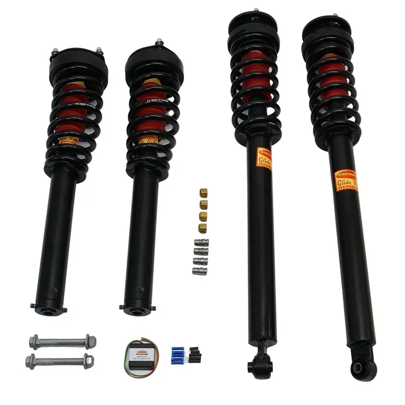 2000-2006 Mercedes-Benz Cl500 4 Wheel Hydraulic Suspension Conversion Kit With Light Fix And Camber Bolts (Mb14fmck) 1