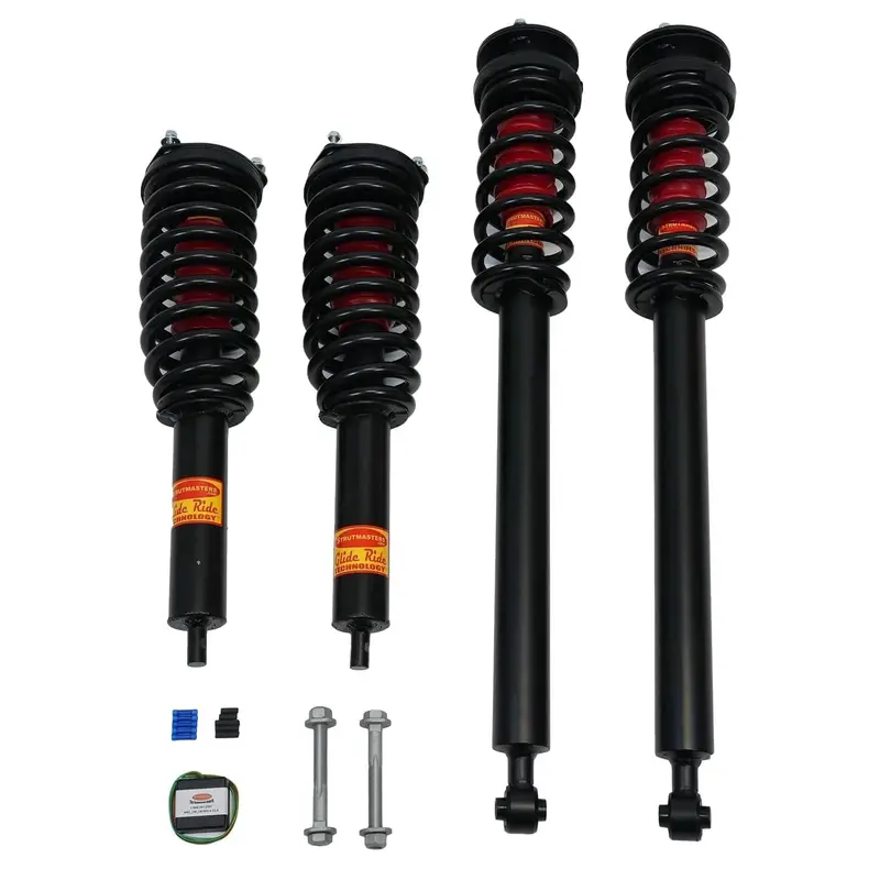 2003-2006 Mercedes-Benz S430 4Matic Sedan 4-Wheel Air Suspension Conversion Kit With Light Fix And Camber Bolts (Mt14fmck) 1