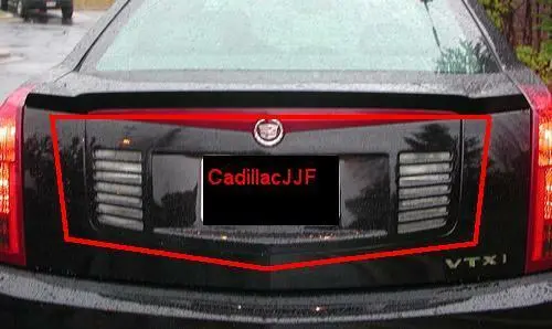 2003-2007 Cadillac Cts Rear Light Louvered Bezel Unpainted! 2