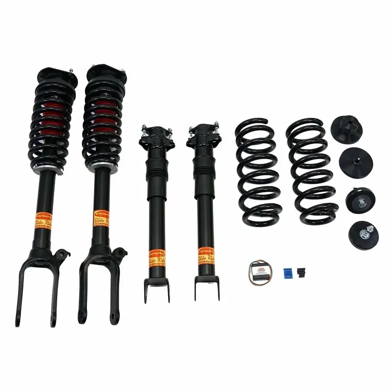 2007-2008 Mercedes-Benz Gl320 Cdi 4Matic 4-Wheel Air Suspension Conversion/Delete Kit With Shocks And Suspension Warning Light Module (Mk14fm) 1