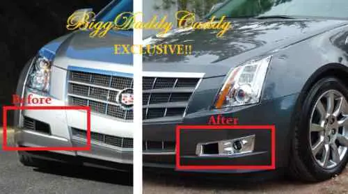 2008-2013 Cadillac Cts Base Complete Fog Light Package 1