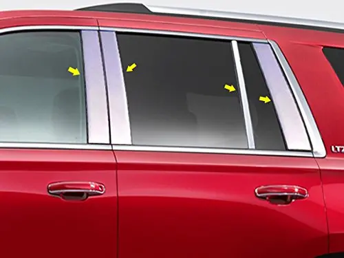 2015-2020 Cadillac Escalade 8 Piece Stainless Pillar Post Trim Pp55197 1
