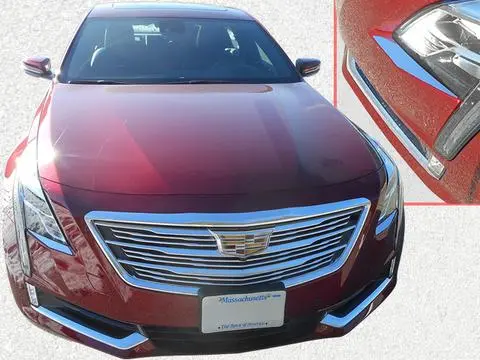 2016-2018 Cadillac Ct6 2 Piece Stainless Head Light Accent Trim Hl56230 1