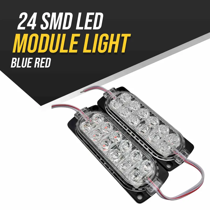 24 Smd Led Module Light Blue Red 1