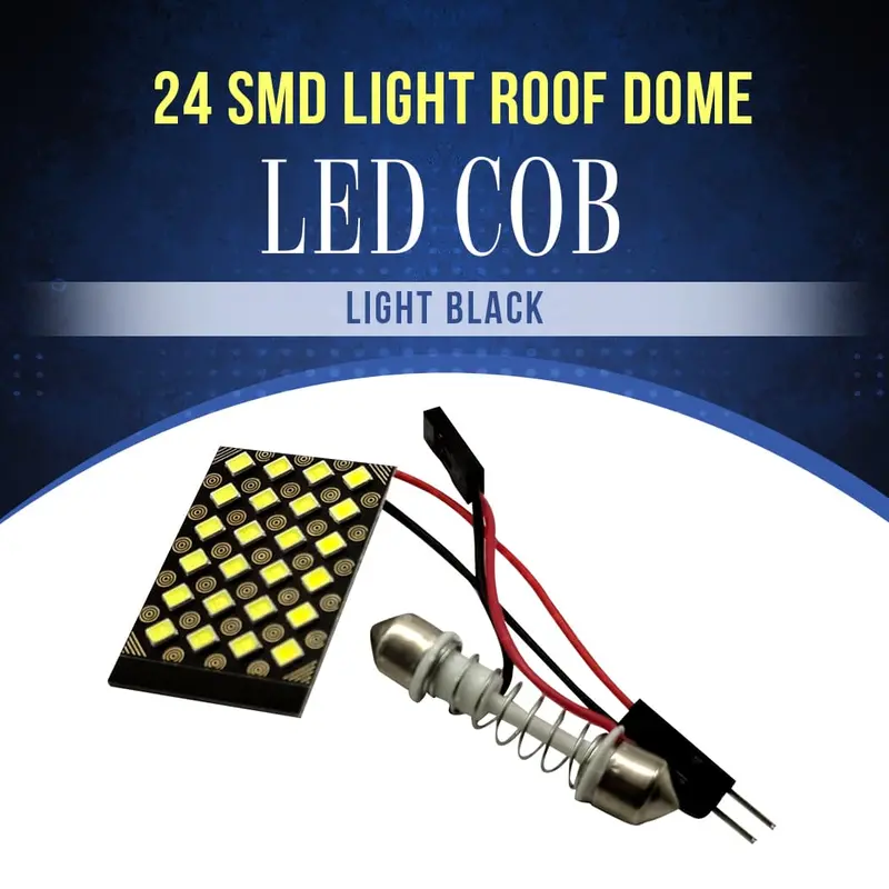 24 Smd Light Roof Dome Led Cob Light Black 1