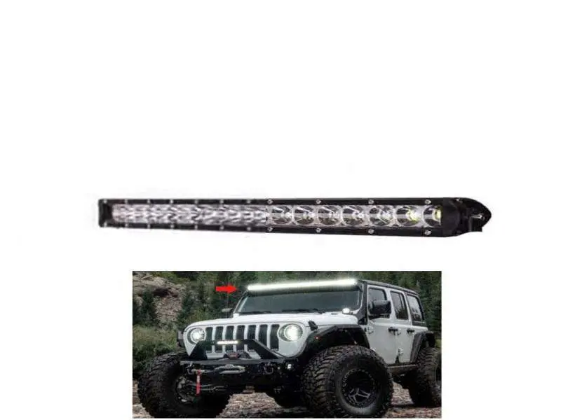 24 Smd Slim Style Roof Led Bar Light 25 Inches - High Accuracy Jeep Light | Sharp Light | Jeep Decoration Light 2