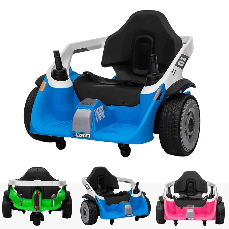 24V Electric Dodgem Waltzer Car 3 Wheels Zero Turn 3
