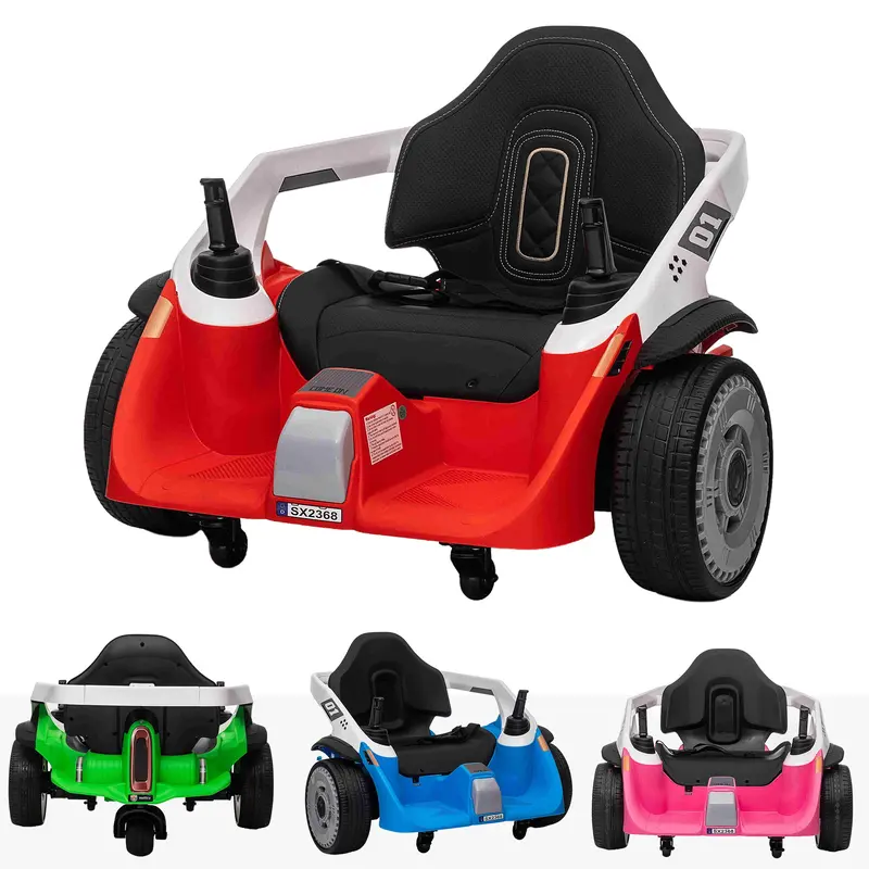 24V Electric Dodgem Waltzer Car 3 Wheels Zero Turn 4