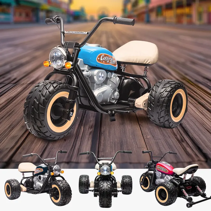 24V Electrochopper Junior Electric Harley-Inspired Motorbike 3