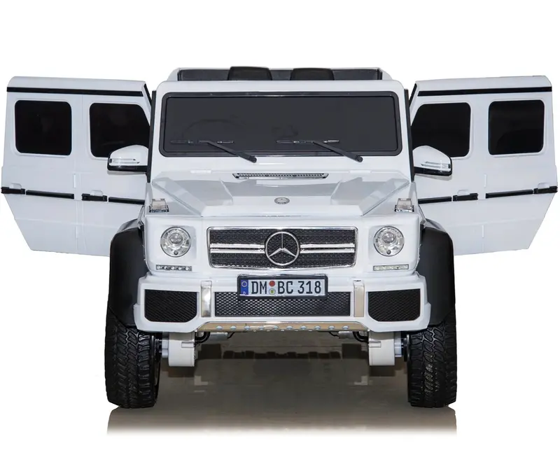 24V Mercedes Benz G63 6X6 - White 1