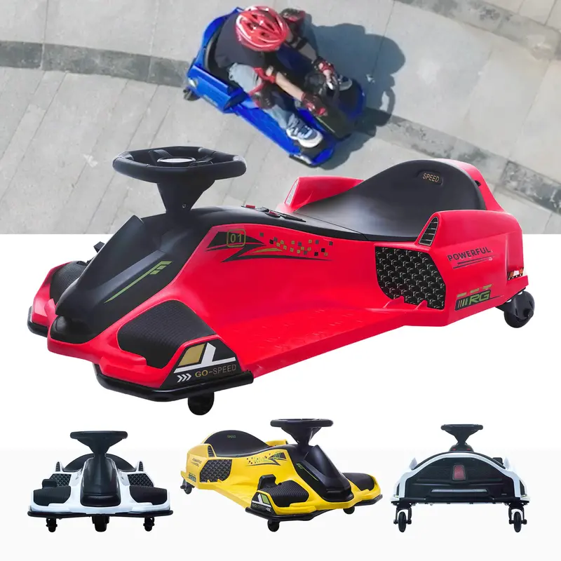 24V Voltracer™ Drift Kart With Brushless Motor - Includes Safety Helmet & Shin Pads 2