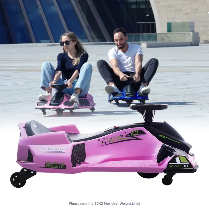 24V Voltracer™ Drift Kart With Brushless Motor - Includes Safety Helmet & Shin Pads 3