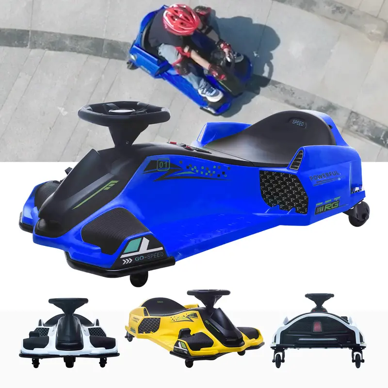 24V Voltracer™ Drift Kart With Brushless Motor - Includes Safety Helmet & Shin Pads 3