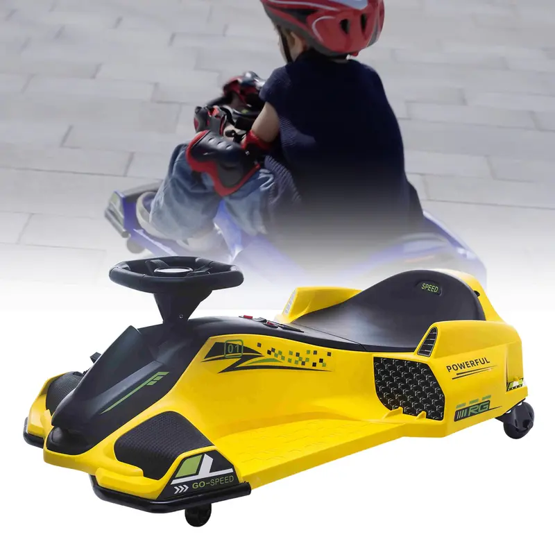 24V Voltracer™ Drift Kart With Brushless Motor - Includes Safety Helmet & Shin Pads 4