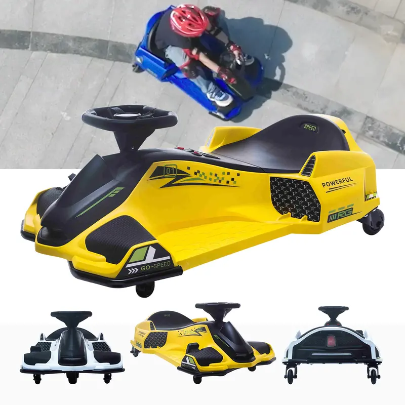 24V Voltracer™ Drift Kart With Brushless Motor - Includes Safety Helmet & Shin Pads 4