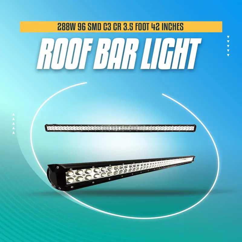 288W 96 Smd C3 Cr Roof Bar Light - 3.5 Foot 42 Inches 1