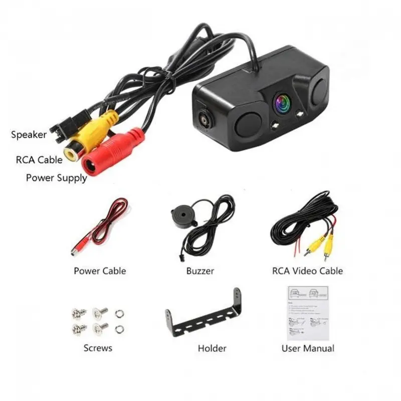 3 In 1 Car Sensor Reverse Camera 1