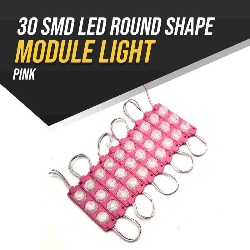 30 Smd Led Round Shape Module Light Pink 1