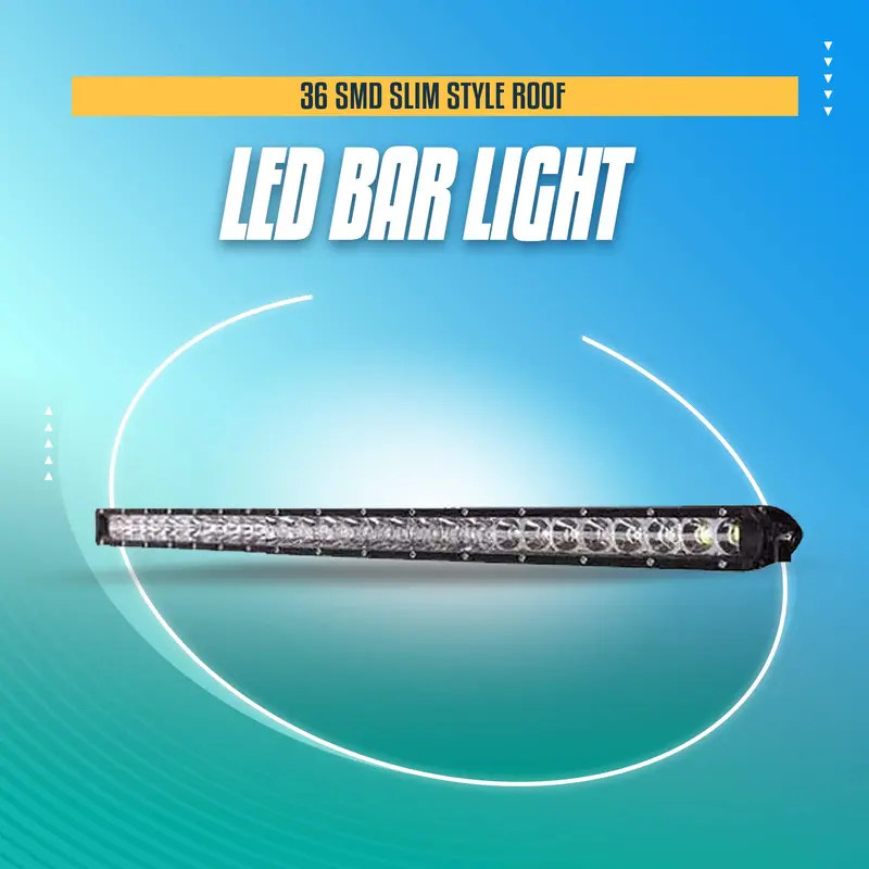 36 Smd Slim Style Roof Led Bar Light 37 Inches - High Accuracy Jeep Light | Sharp Light | Jeep Decoration Light 1