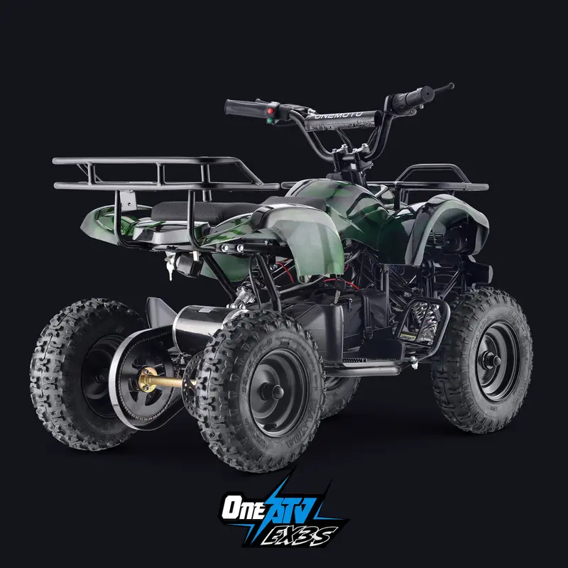 36V 1000W Kids Atv Electric Quad Bike - Army Green | Oneatv™ Ex3s 2