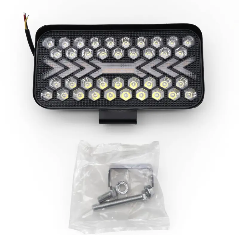 38 Led Smd Projector Style With Drl Fog Light For Bike 12V-24V 2