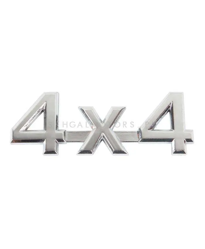 3D Metal 4X4 Logo Chrome 2