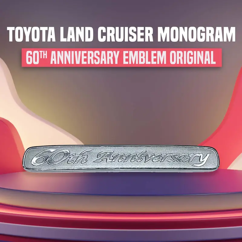 3D Metal 60Th Anniversary Logo Original - For Toyota Land Cruiser 1