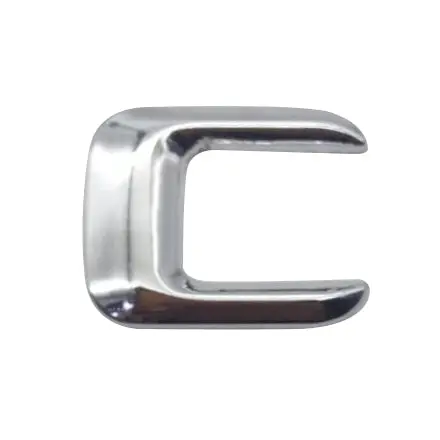 3D Metal Alphabet C Logo Chrome - For Mercedes 2