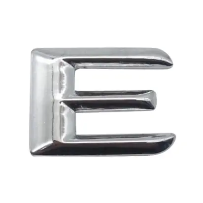 3D Metal Alphabet E Logo Chrome - For Mercedes 2