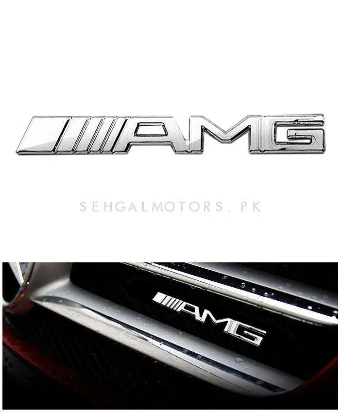 3D Metal Amg Logo With Steel Bolt 2