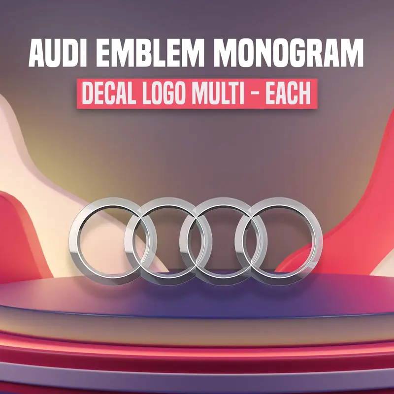3D Metal Audi Logo 1