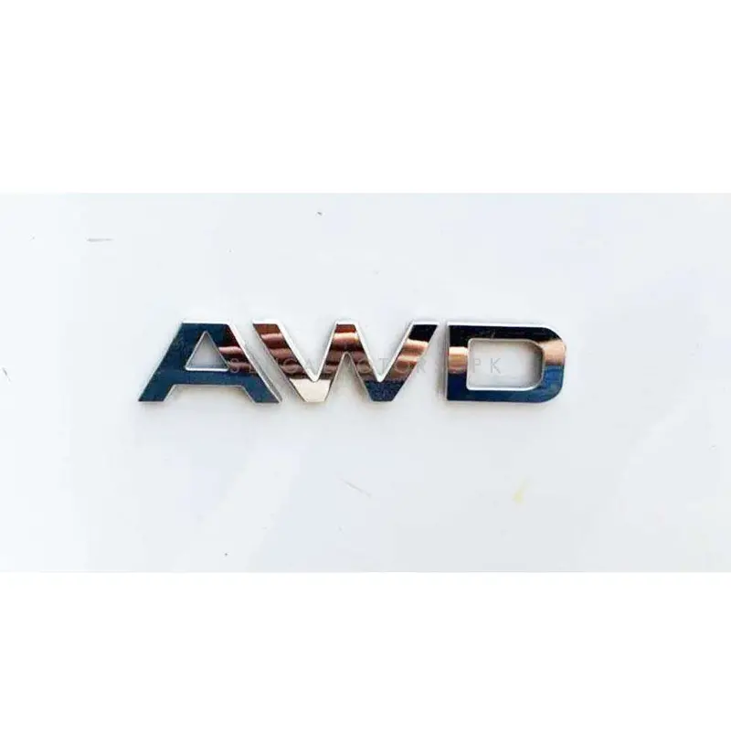 3D Metal Awd Logo Chrome 2