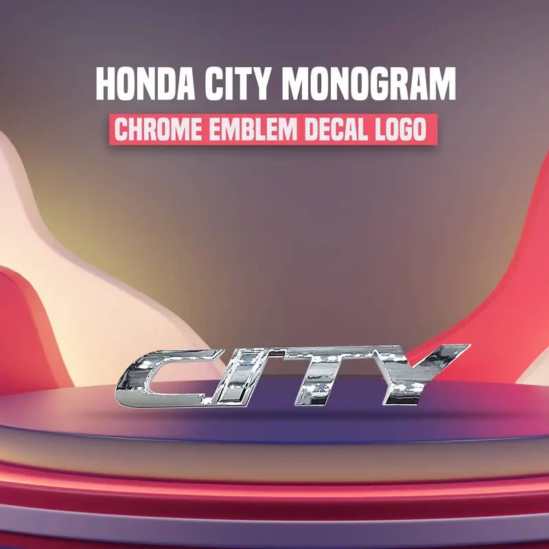 3D Metal City Logo Chrome - For Honda City 1