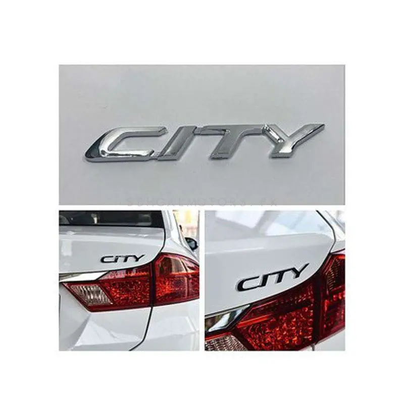 3D Metal City Logo Chrome - For Honda City 2